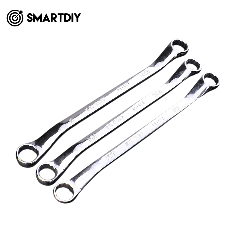 Tool British 45 ° angle precision polishing double plum blossom wrench, solid wrench, tighten board 93-912-1