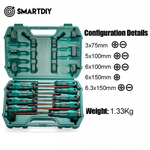 Load image into Gallery viewer, Screwdriver, cross shaped industrial screwdriver tool, household small plum blossom screwdriver, magnetic screwdriver set, set
