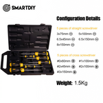 Load image into Gallery viewer, 10 piece set of Phillips screwdriver set, household screwdriver set, portable
