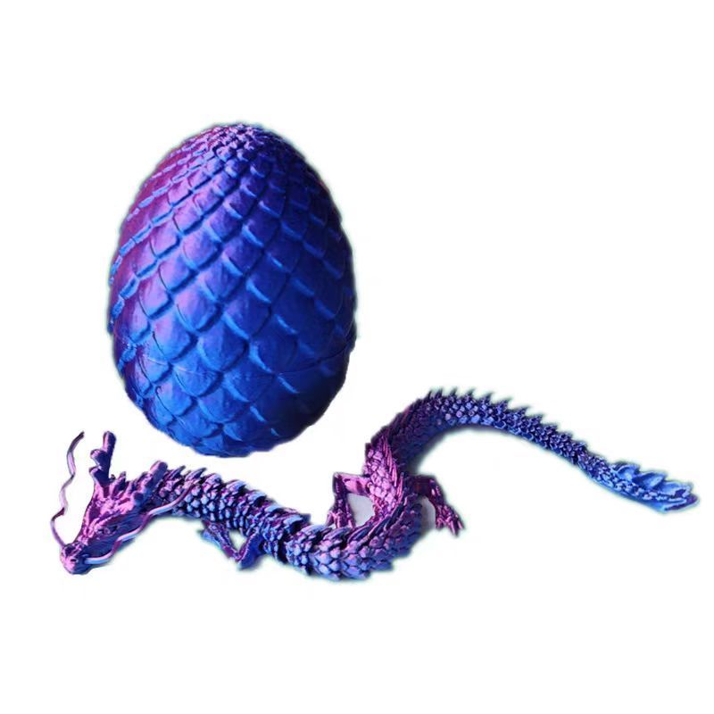 3D printing dragon joint movable figure animal ornament girls boys children's toy gift super cute dragon egg