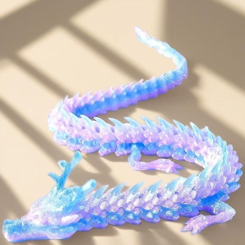 3D printing dragon joint movable figure animal ornament girls boys children's toy gift super cute dragon egg