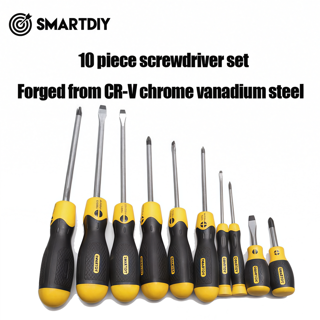10 piece set of Phillips screwdriver set, household screwdriver set, portable
