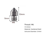 3D Printer Nozzle Cleaner Kit MK8 Hardened Steel Nozzle 0.4mm with Tweezers Cleaning Needle Cleaning Brush