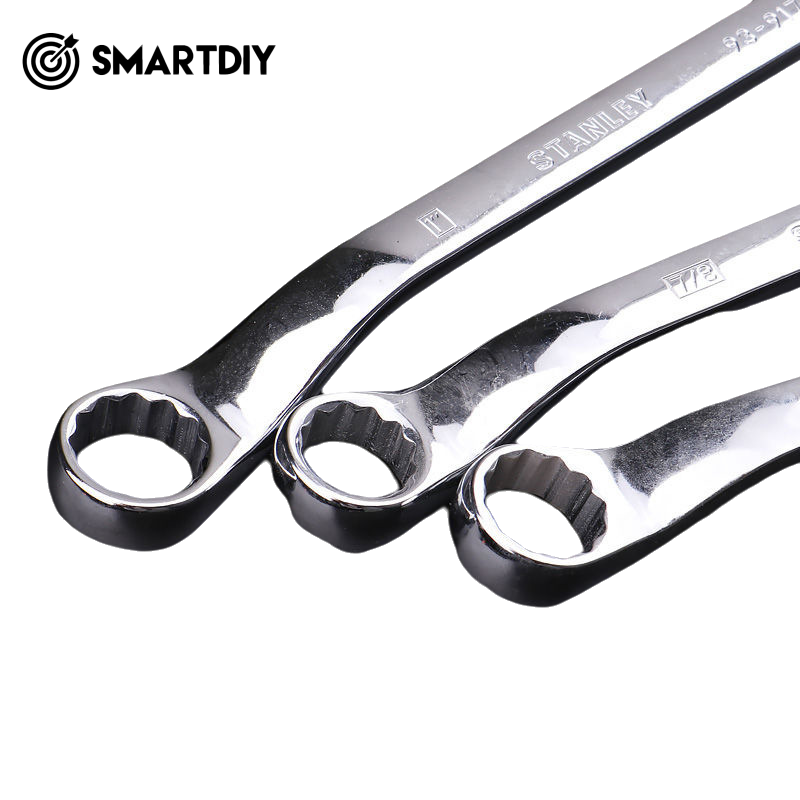 Tool British 45 ° angle precision polishing double plum blossom wrench, solid wrench, tighten board 93-912-1