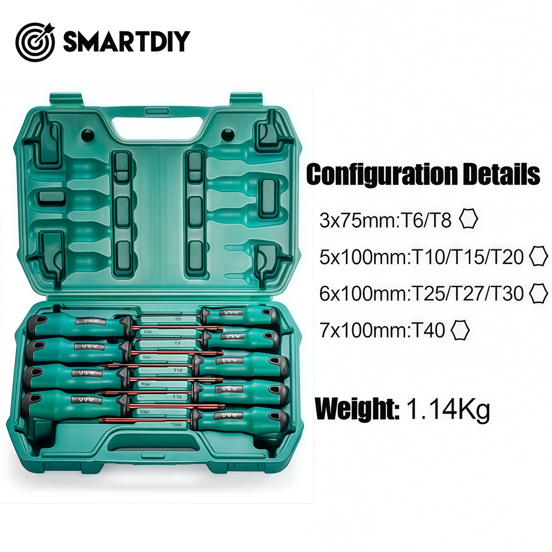 Screwdriver, cross shaped industrial screwdriver tool, household small plum blossom screwdriver, magnetic screwdriver set, set