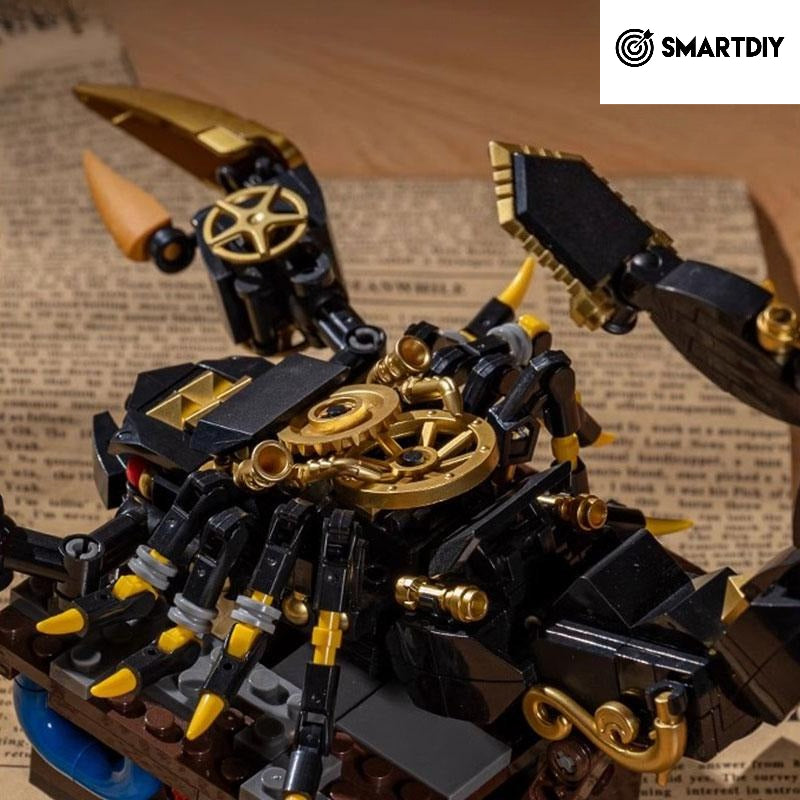 Small angle mechanical insect assembly building blocks cyberpunk mantis scorpion model
