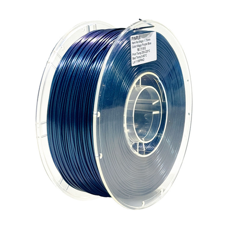 Pinrui 3D printing filament PLA magic color flash point color change PLA chameleon 3d printing consumables