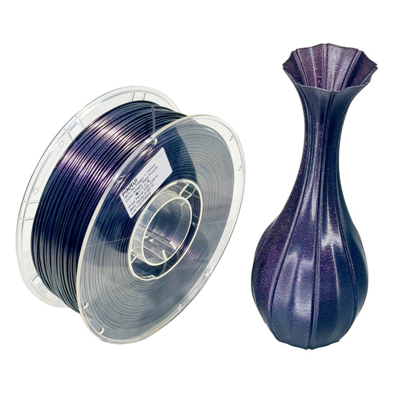 Pinrui 3D printing filament PLA magic color flash point color change PLA chameleon 3d printing consumables