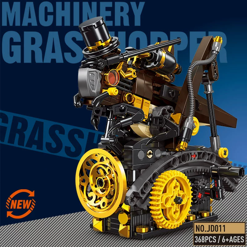 Small angle mechanical insect assembly building blocks cyberpunk mantis scorpion model