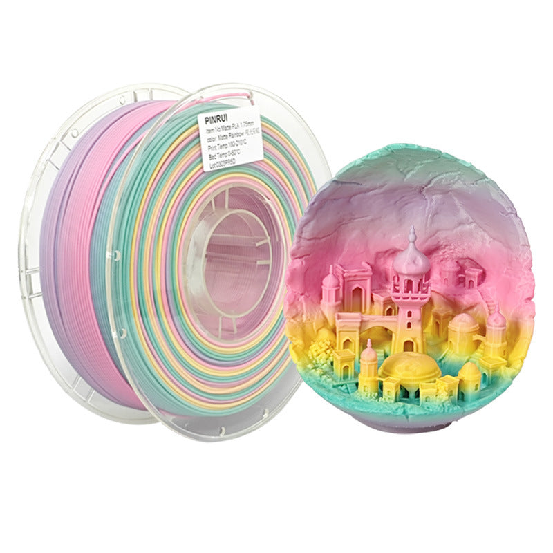 PINRUI 3d Matte MattePLA Matte Rainbow 1.75mmPLA Printing Cable