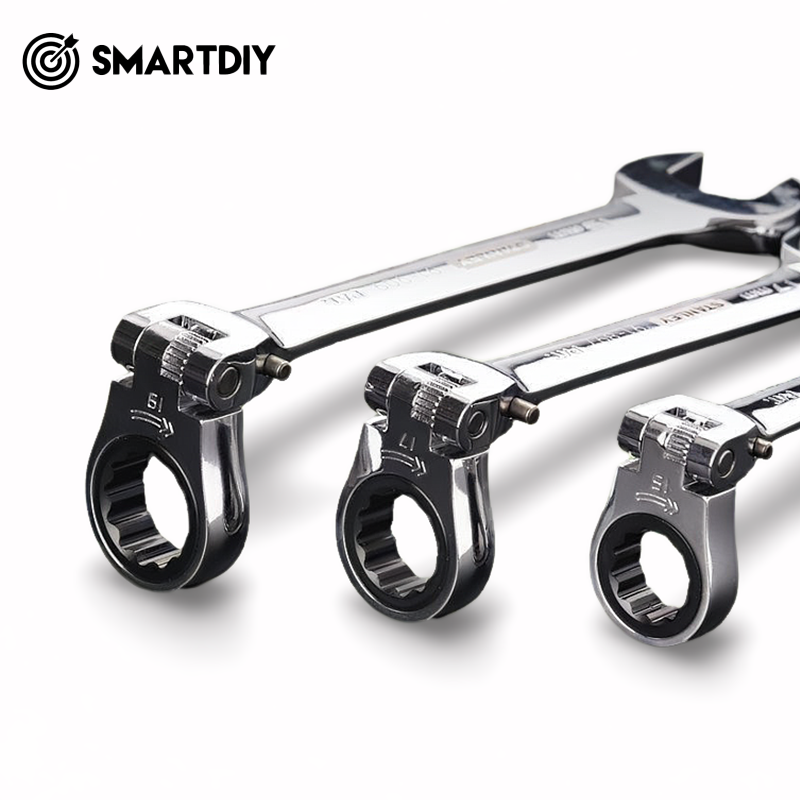 Metric precision polishing opening plum blossom active head ratchet dual-use wrench automatic ratchet quick wrench