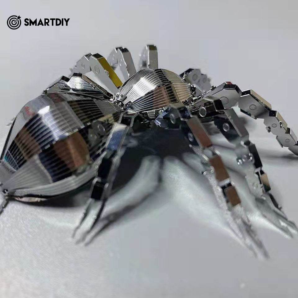 DIY handmade 3D puzzle metal model small ornaments - spider
