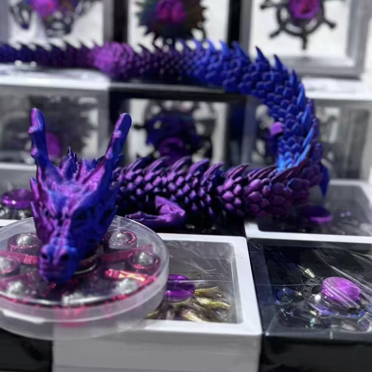 3D printing dragon joint movable figure animal ornament girls boys children's toy gift super cute dragon egg