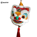 Load image into Gallery viewer, Lion dance safe talisman embroidery DIY material bag antique sachet carry-on keychain car pendant finished product gift
